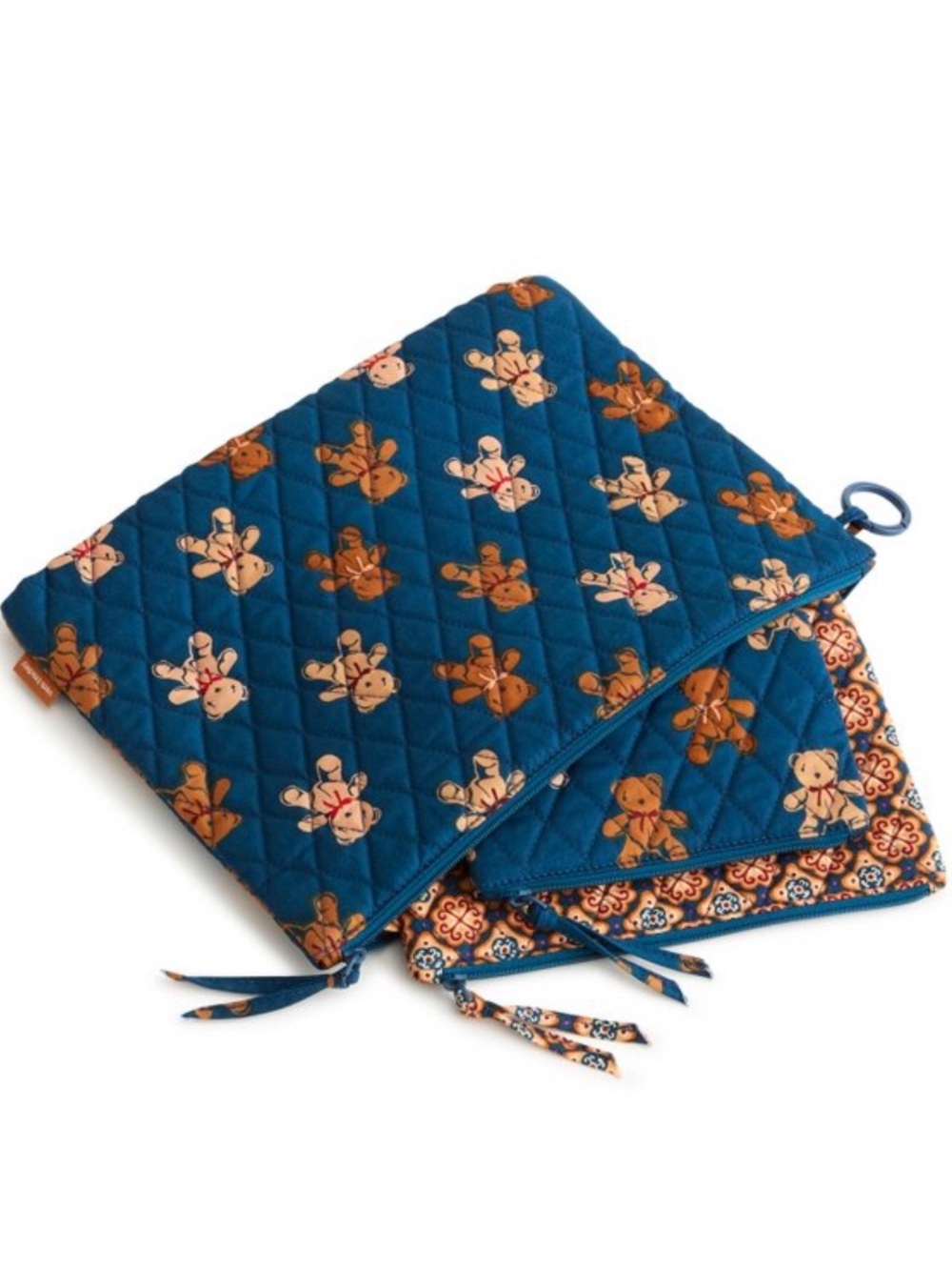 NWT-Vera Bradley-3 Pouch Organizer Set-Bunch of Bears 🐻 Print-$85 - Picture 14 of 14